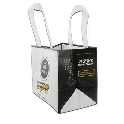 Großes wiederverwendbares Handgelenk Lebensmittel-Tote Custom Nonwoven Shopping Bag für Haushaltsprodukte