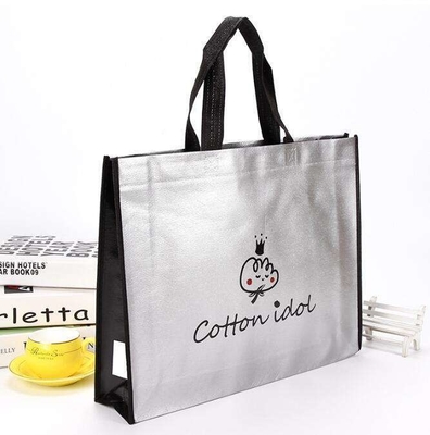 Nicht gewebte Stofftasche Custom LOGO Druck Laser Metallfilm Tote Tasche für Schals Schals