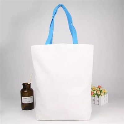 Einfache, leere Bio-Calico-Baumwolle Leinwand Lebensmittelgeschäft Tote Bag Custom Logo Größe gedruckt