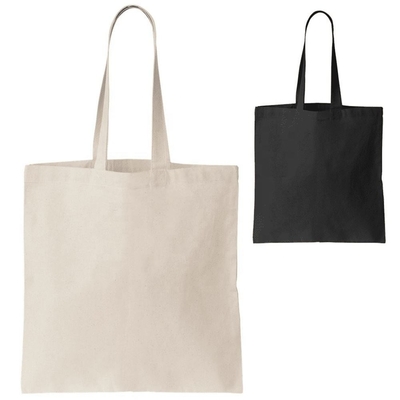 Einfache, leere Bio-Calico-Baumwolle Leinwand Lebensmittelgeschäft Tote Bag Custom Logo Größe gedruckt
