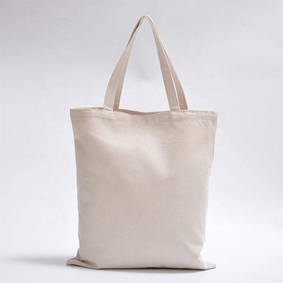 Einfache, leere Bio-Calico-Baumwolle Leinwand Lebensmittelgeschäft Tote Bag Custom Logo Größe gedruckt