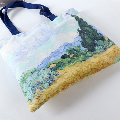 Custom Logo gedruckt recycelter wiederverwendbarer Sublimation Tote Bag für Geschäfte