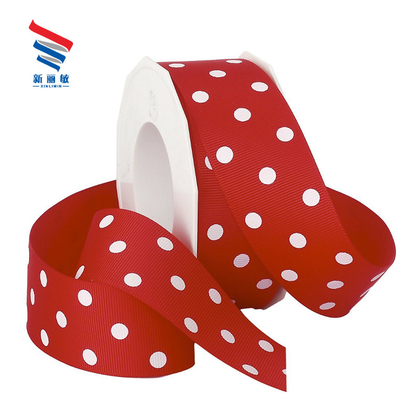 Einzigartiges rotes Polyester-Grosskornband für Dekoration und Geschenkverpackung