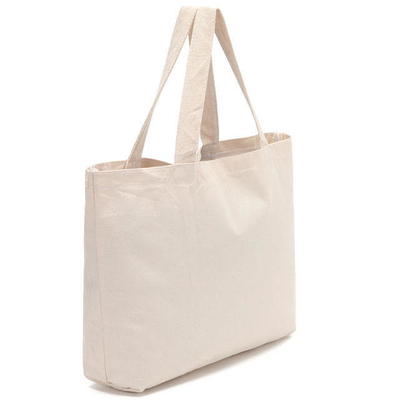 100% Baumwoll-Shopping Custom Printed Logo Beach Canvas Tote Bag für Geschäftsshopping