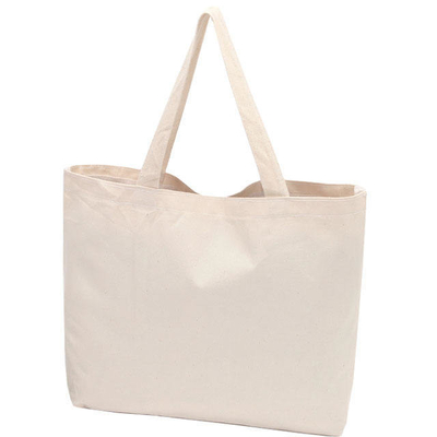 100% Baumwoll-Shopping Custom Printed Logo Beach Canvas Tote Bag für Geschäftsshopping