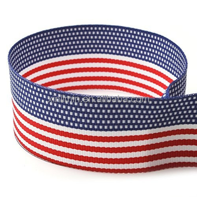 Mode und nützliche gedruckte Satin Grosgrain Moire Band für individuelle Marken