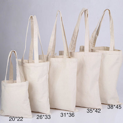 Einfache weiße, leere, Baumwollwäsche-Tote-Tasche mit Custom-Print-Logo für den Einkauf