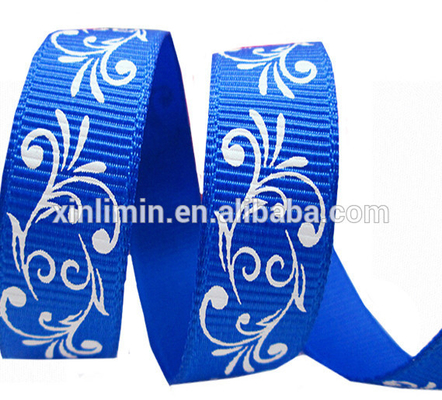 Verpackungsband mit individuell gedrucktem Logo 3 mm-100 mm Breite Satin/Grosgrain Stofftyp