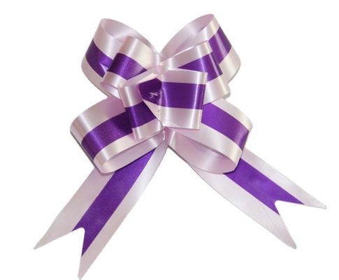 Schöne und schnelle Farbe Organza Ziehen Sie Stringbögen für Hochzeitsfeier in Satinmaterial