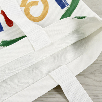 Großkapazitäts-Shopping-Tasche mit Smiley-Gesicht und Logo