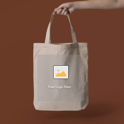 Custom Logo gedruckt Wiederverwendbare Leinwand Kaufwaren Baumwoll-Tote-Taschen mit Innentasche