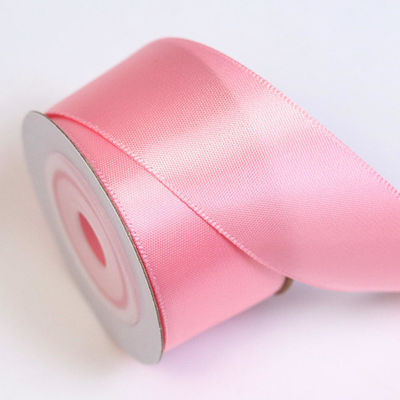 Hochfestigkeit kundenspezifisch angepasste doppelte Fläche 100% Polyester RPET Plain Silk Satin Ribbon Roll