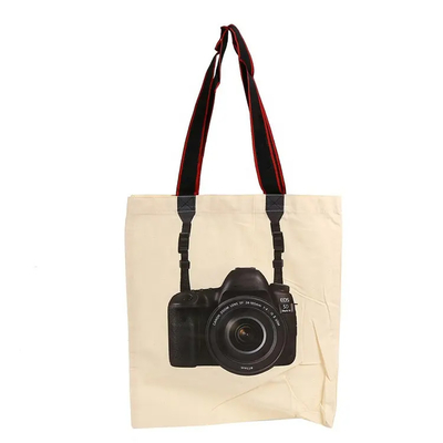 Anpassbare Bildschirmdruckkamera Shopping Tote Bag für langlebige und personalisierte