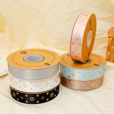 Feste Farbe Fleckenbox Geschenkverpackung Verpackung Blumen Hochzeitsband mit Satingewebe