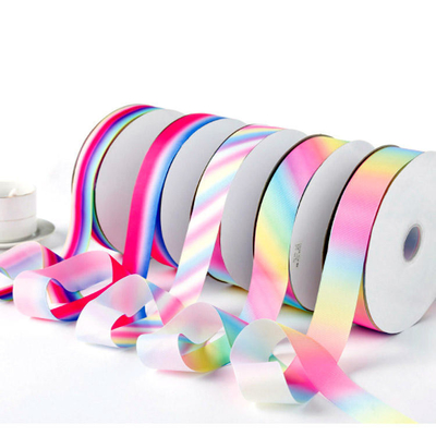 100% Polyester Einzelgesicht Designer Grosgrain Band Streifen 3 Zoll
