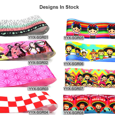 100% Polyester Einzelgesicht Designer Grosgrain Band Streifen 3 Zoll
