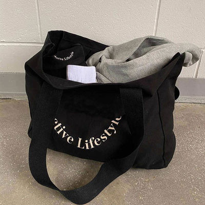 Personalisiertes Logo Öko-freundlich Schwerlast-Übergröße Großer Lebensmittelwaren Baumwolle Leinwand Tote Tasche