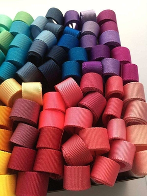 Custom Streifen Polyester Druck Grosgrain Band mit 7 Tagen Probe Bestelllaufzeit