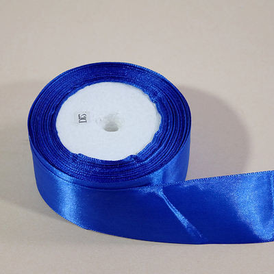 Weihnachtsgeschenk Verpackung Blau 100% Polyester Grosskörnchenband mit und Single Face Style