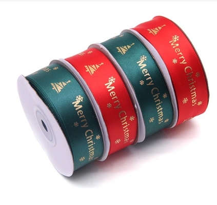 Frohe Weihnachten Alfabet Gewebte Randband für Custom Festival Roll Dekoration