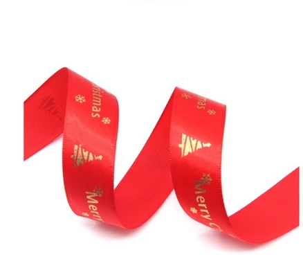 Frohe Weihnachten Alfabet Gewebte Randband für Custom Festival Roll Dekoration