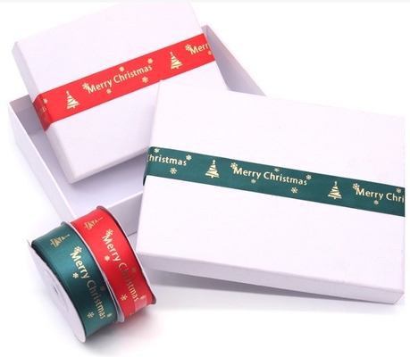 Frohe Weihnachten Alfabet Gewebte Randband für Custom Festival Roll Dekoration