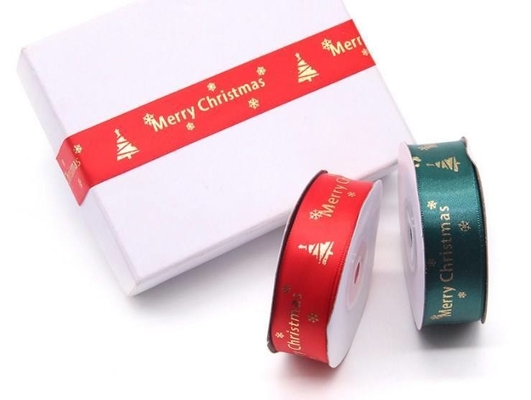 Frohe Weihnachten Alfabet Gewebte Randband für Custom Festival Roll Dekoration