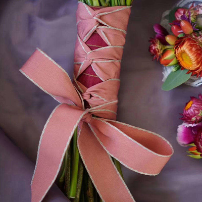 Einfache Ivory Satin Car Ribbon Bogen für Hochzeitshaare Accessoires