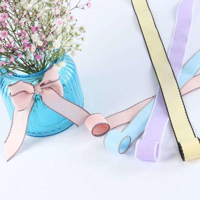 Einfache Ivory Satin Car Ribbon Bogen für Hochzeitshaare Accessoires