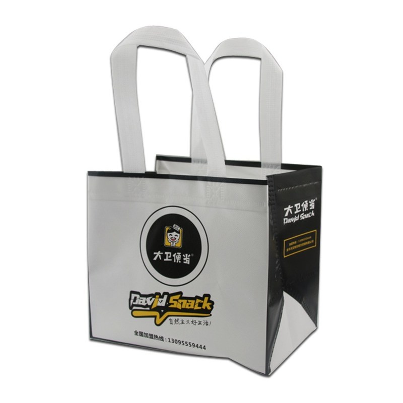 Großes wiederverwendbares Handgelenk Lebensmittel-Tote Custom Nonwoven Shopping Bag für Haushaltsprodukte