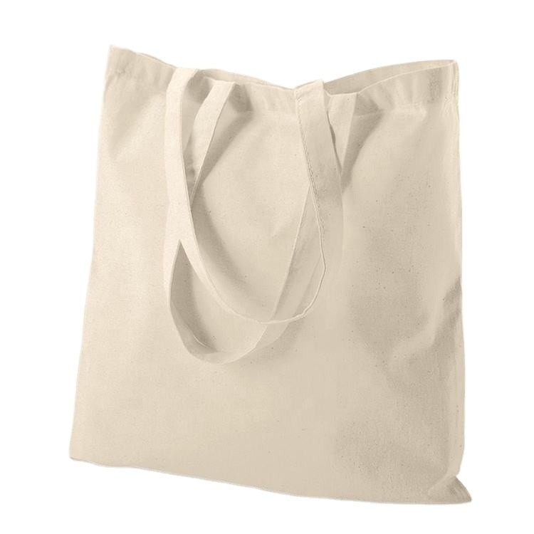 Einfache, leere Bio-Calico-Baumwolle Leinwand Lebensmittelgeschäft Tote Bag Custom Logo Größe gedruckt