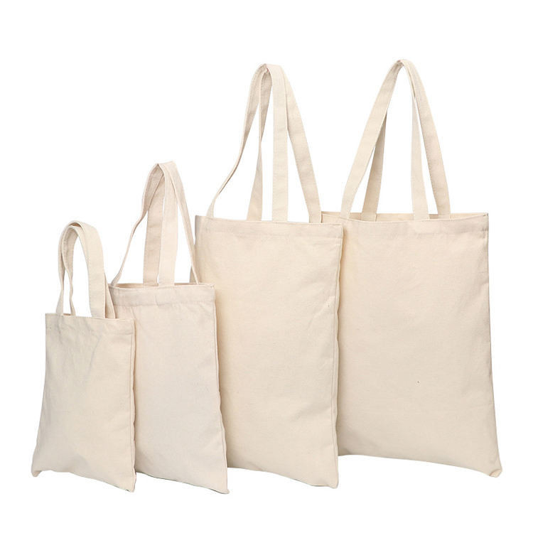 Einfache weiße, leere, Baumwollwäsche-Tote-Tasche mit Custom-Print-Logo für den Einkauf