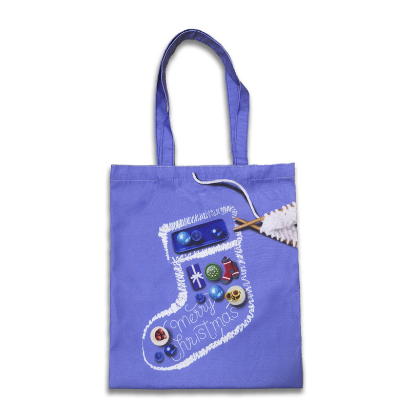 Polyester-Baumwolle-Lager-Einkaufstüte anpassbare Logo-Größe für Weihnachtsgeschenke OEM/ODM